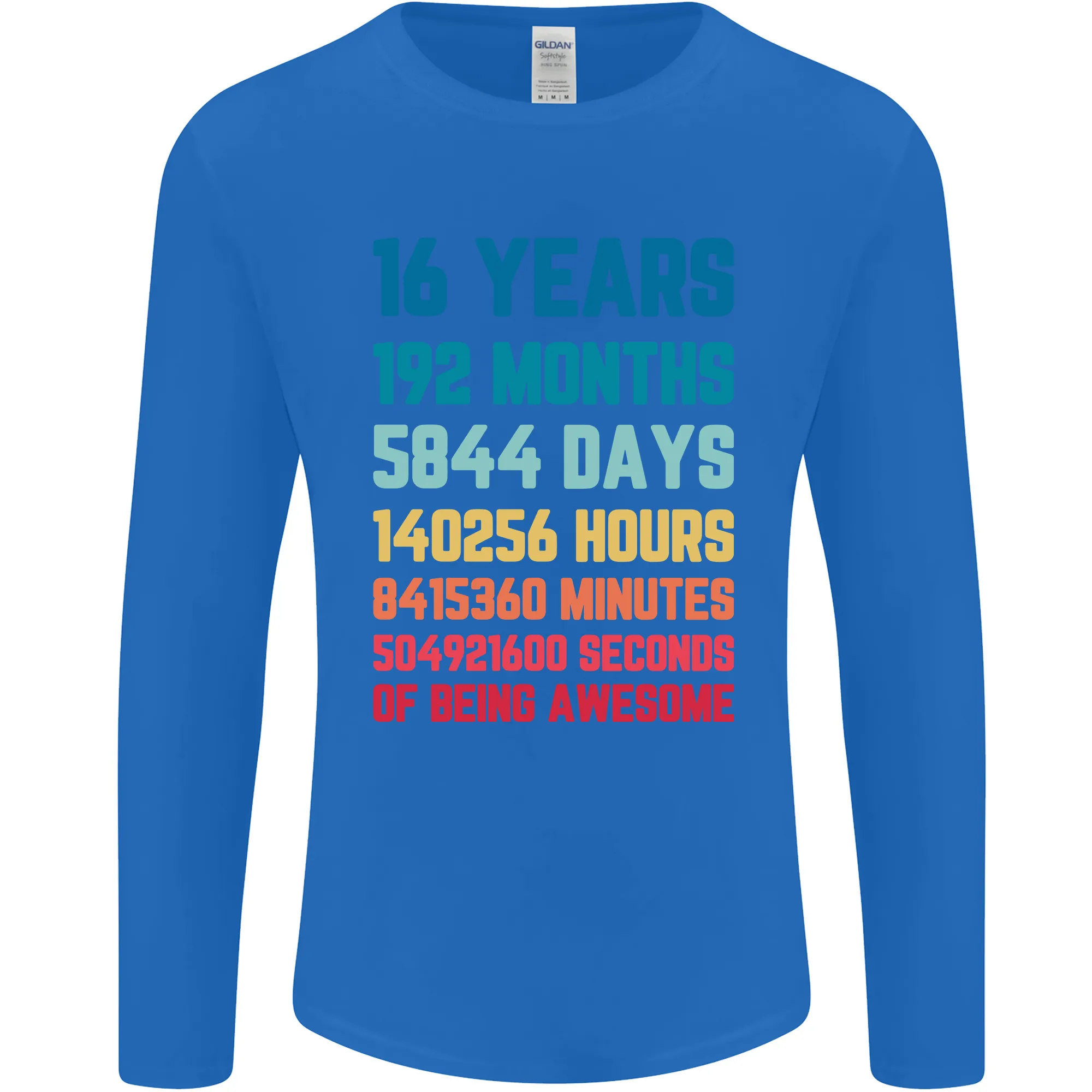 16th Birthday 16 Year Old Mens Long Sleeve T-Shirt