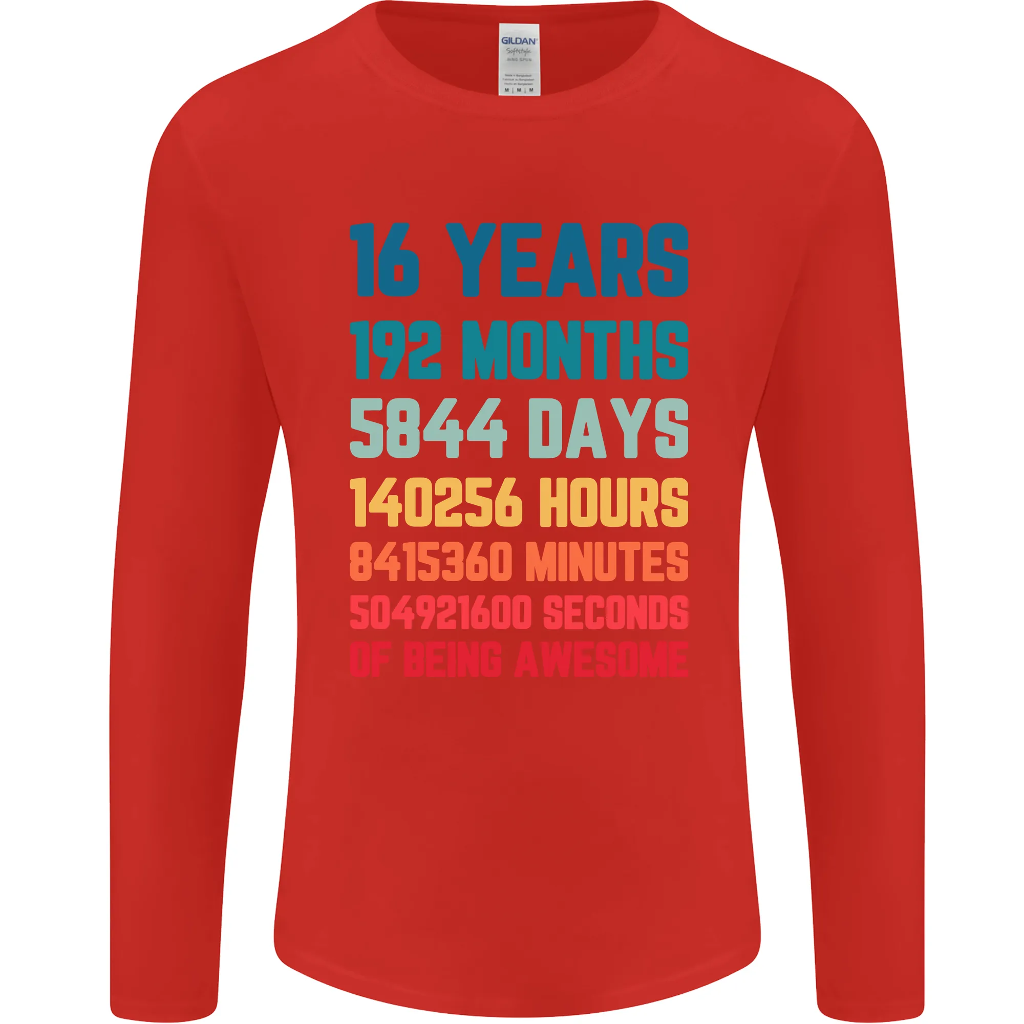 16th Birthday 16 Year Old Mens Long Sleeve T-Shirt