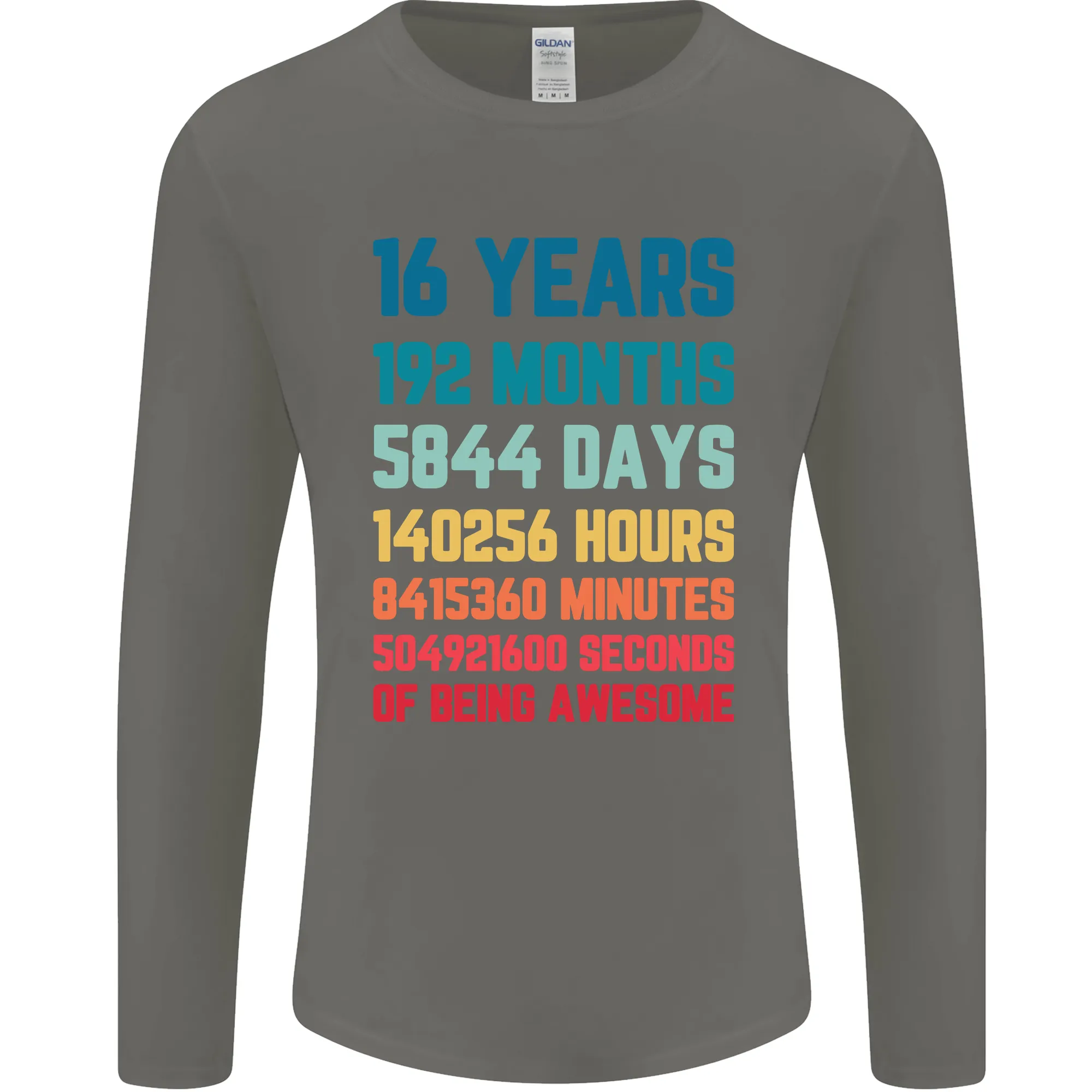 16th Birthday 16 Year Old Mens Long Sleeve T-Shirt