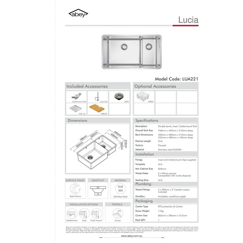 Abey Lucia Bowl & Three Quarter