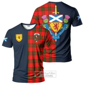 Adair Tartan T-Shirt Alba with Scottish Lion Royal Arm Half Style