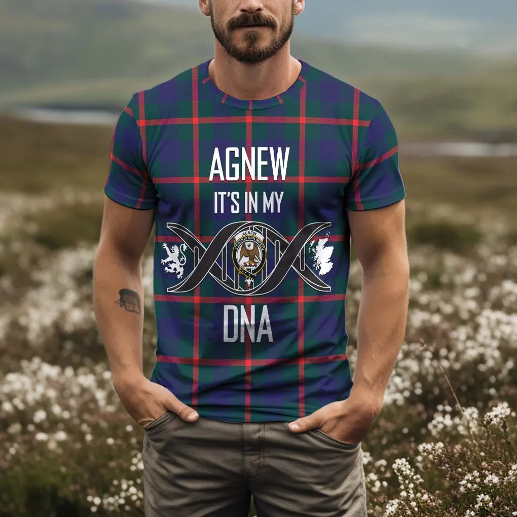 Agnew Tartan T-Shirt with Family Crest DNA In Me Style