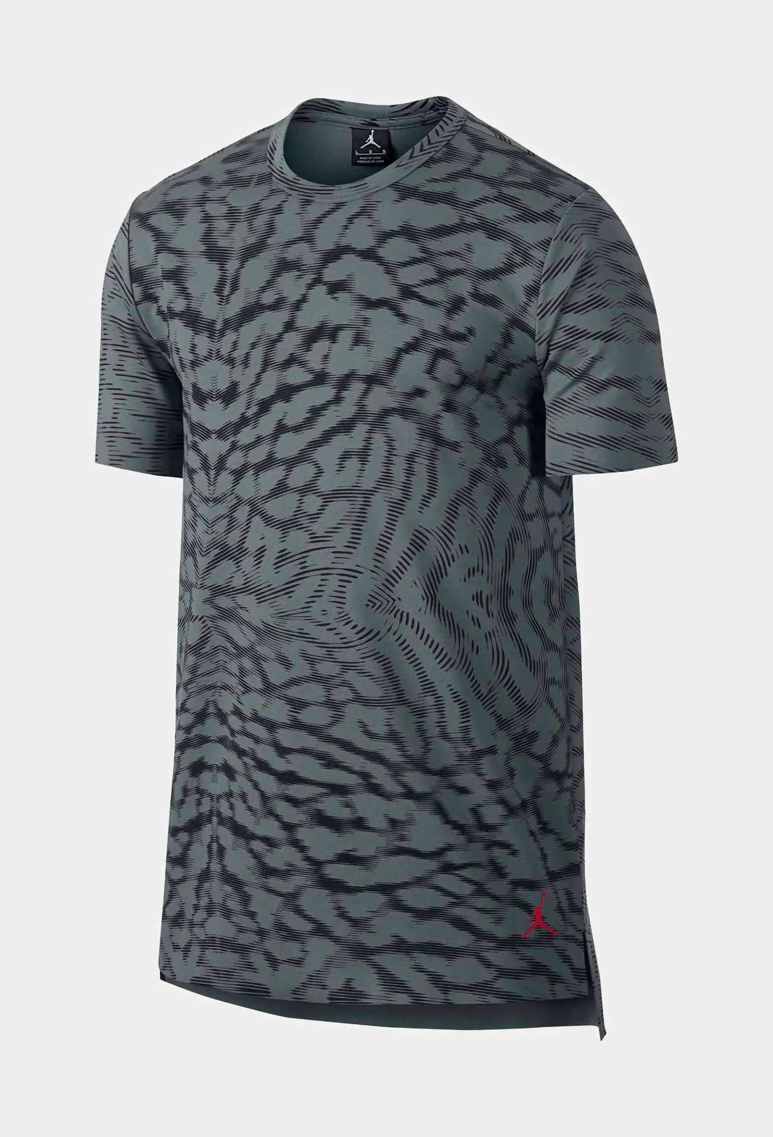 Air Jordan 23 Tech Printed Extended Mens T-Shirt (Grey)