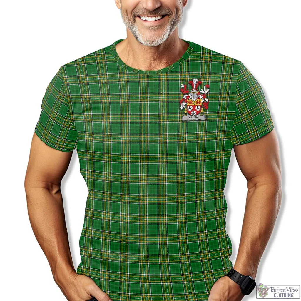 Allen Irish Clan Tartan T-Shirt with Family Seal