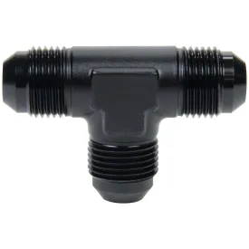 Allstar Performance Tee Adapter - 8 AN Male x 8 AN Male x 8 AN Male - Aluminum - Black Anodize