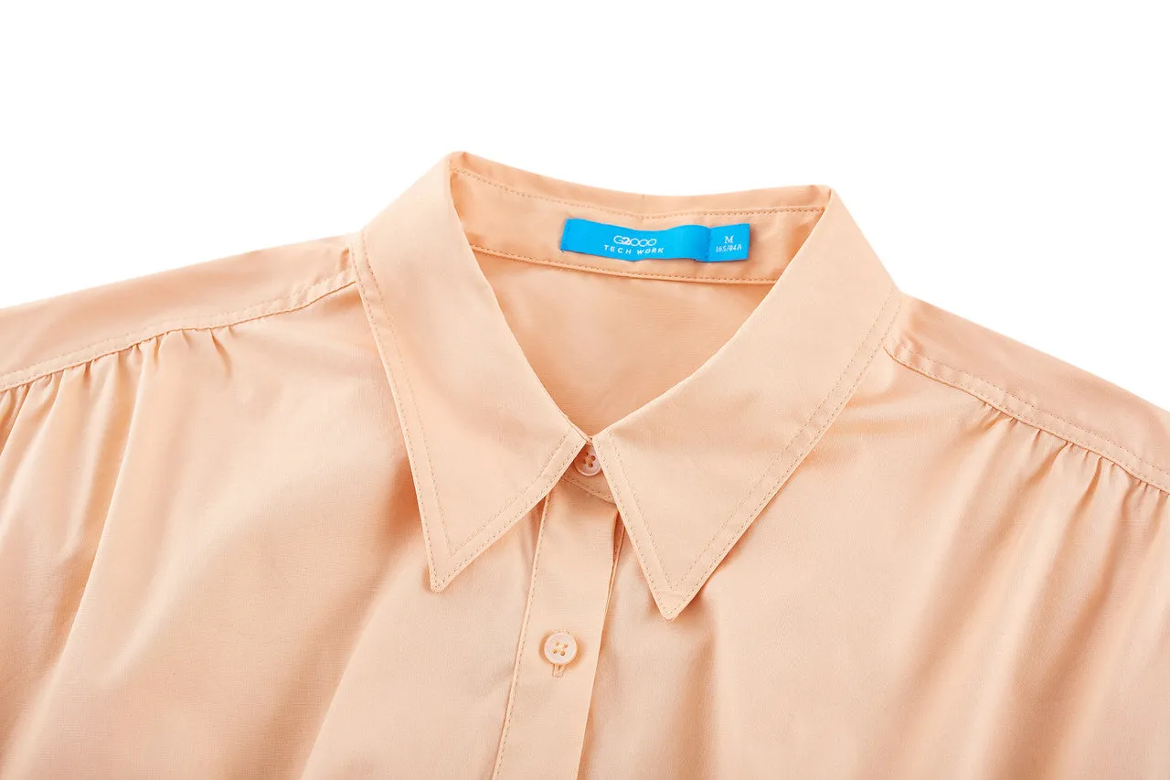 Anti UV Poplin Cocoon Shirt