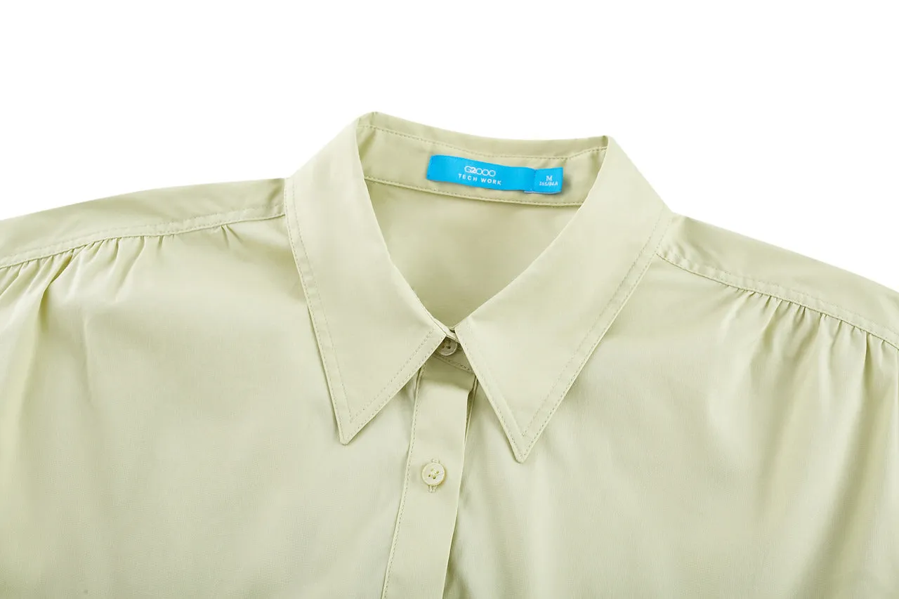 Anti UV Poplin Cocoon Shirt