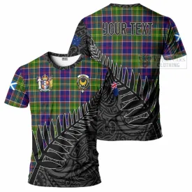 Arnott Crest Tartan T-Shirt with New Zealand Silver Fern Half Style