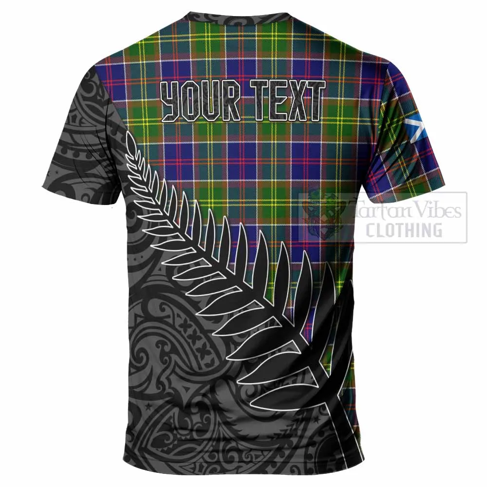 Arnott Crest Tartan T-Shirt with New Zealand Silver Fern Half Style