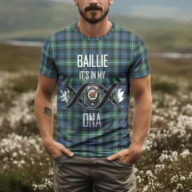 Baillie Ancient Tartan T-Shirt with Family Crest DNA In Me Style