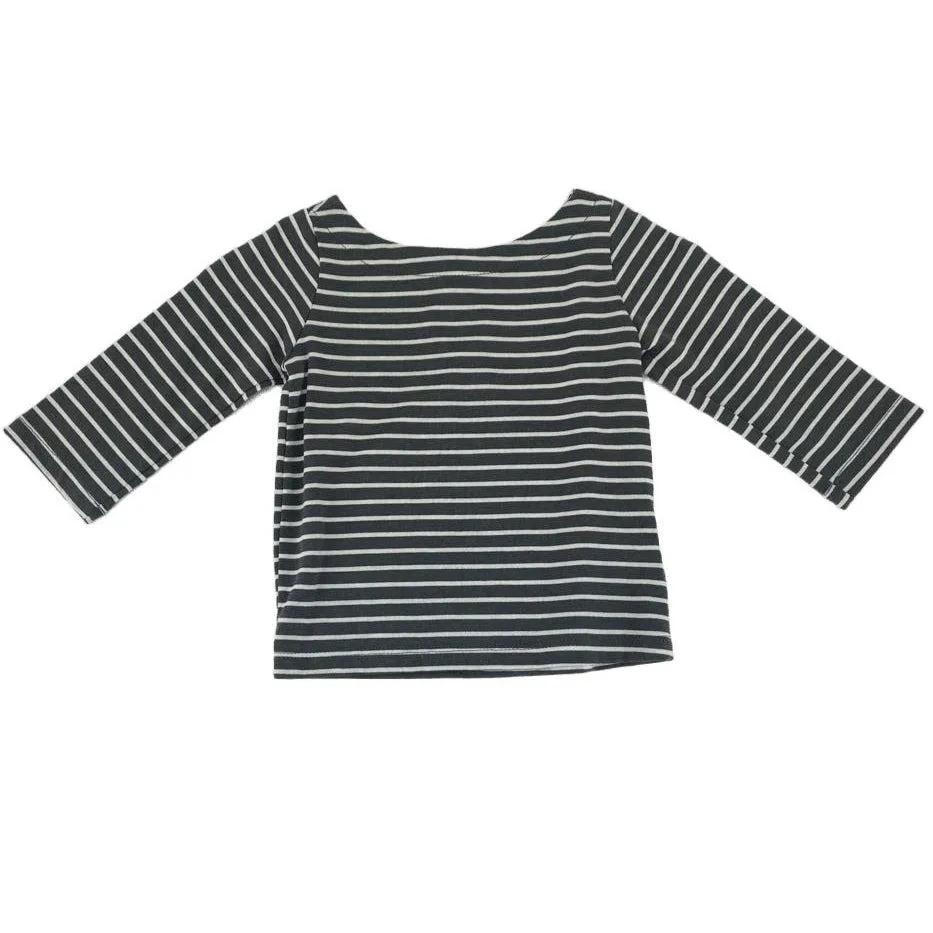 Bamboo Boat Neck Stripped Shirt