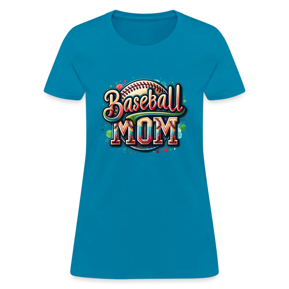 Baseball Mom Women's Contoured T-Shirt