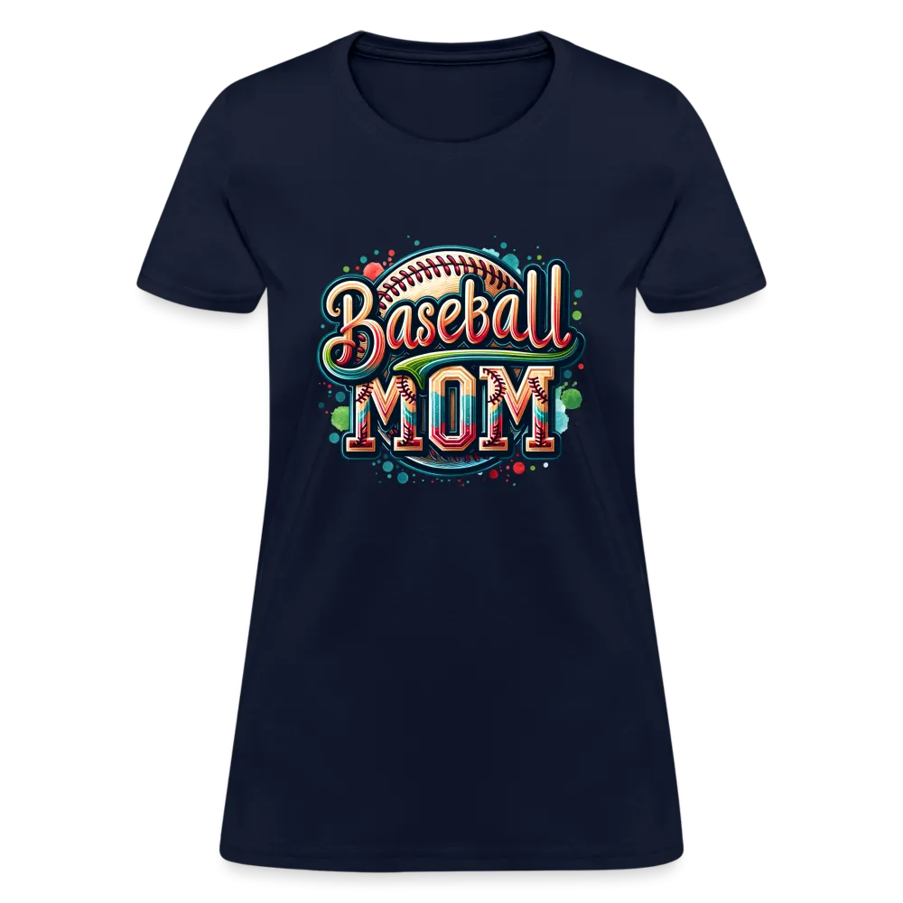 Baseball Mom Women's Contoured T-Shirt