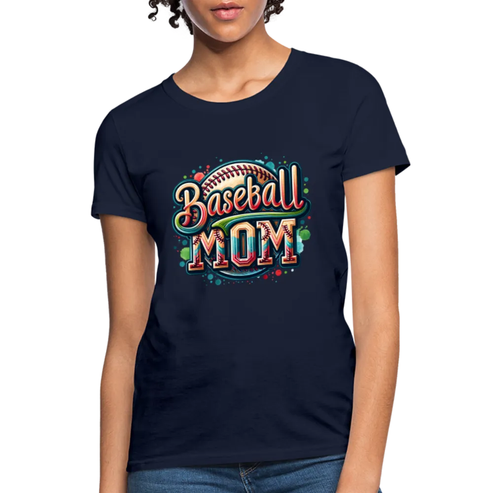 Baseball Mom Women's Contoured T-Shirt