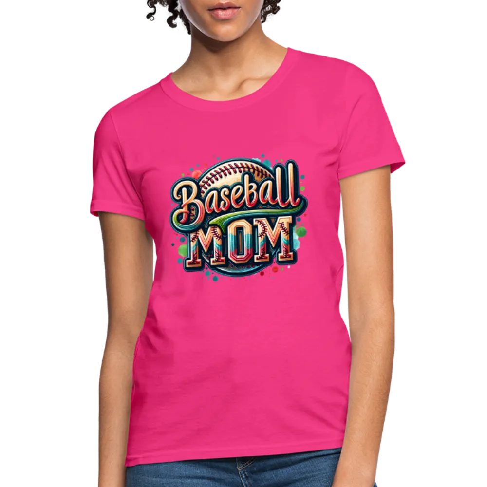 Baseball Mom Women's Contoured T-Shirt