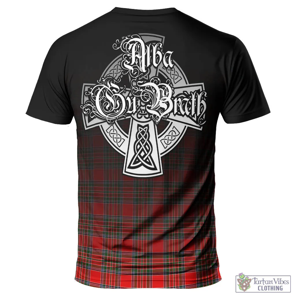 Binning Tartan T-Shirt Featuring Alba Gu Brath Family Crest Celtic Inspired