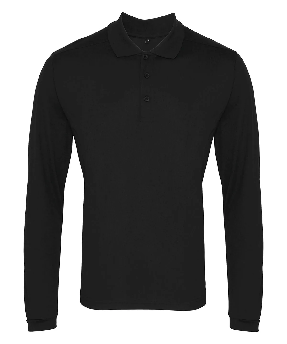 Black - Long sleeve Coolchecker® piqué polo