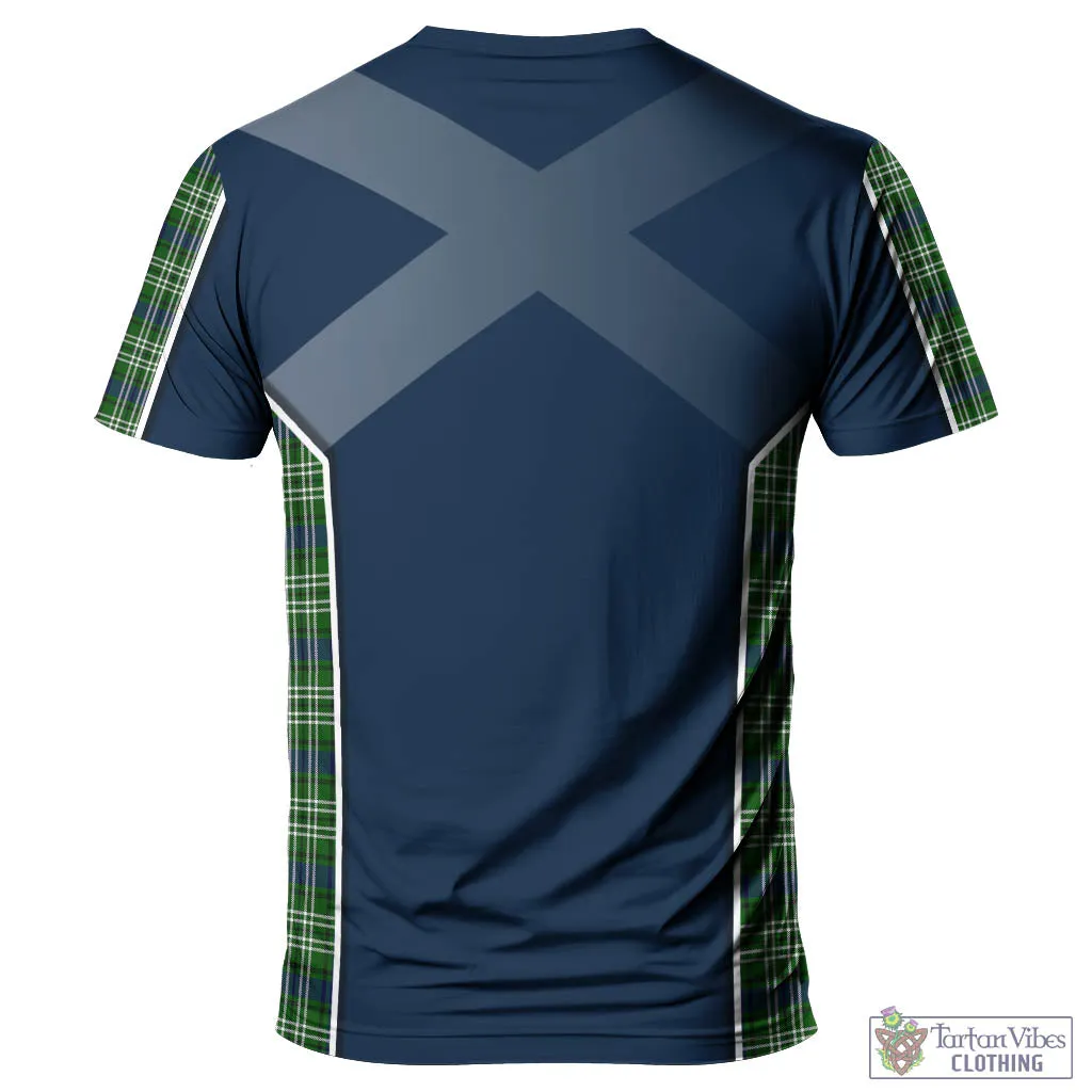 Blackadder Tartan T-Shirt with Family Crest and Lion Rampant Vibes Sport Style