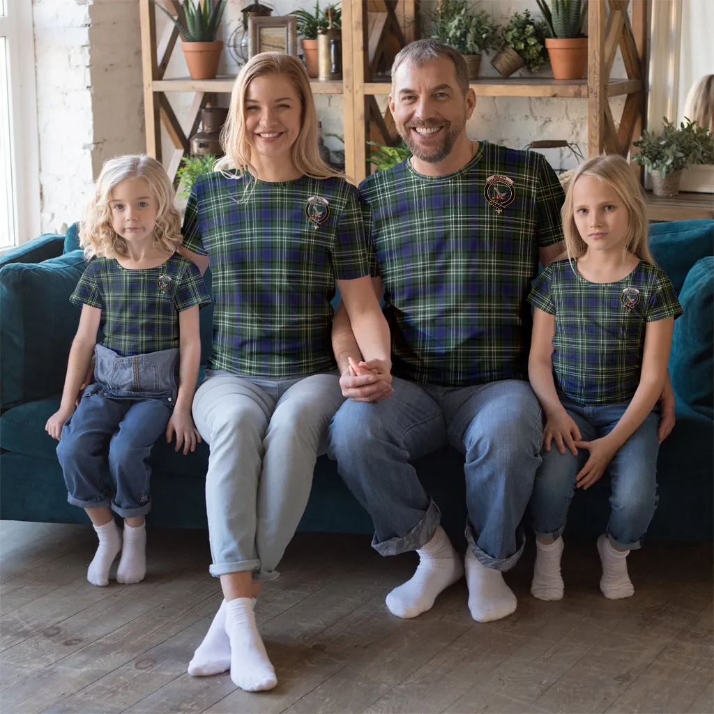 Blyth Tartan T-Shirt with Family Crest