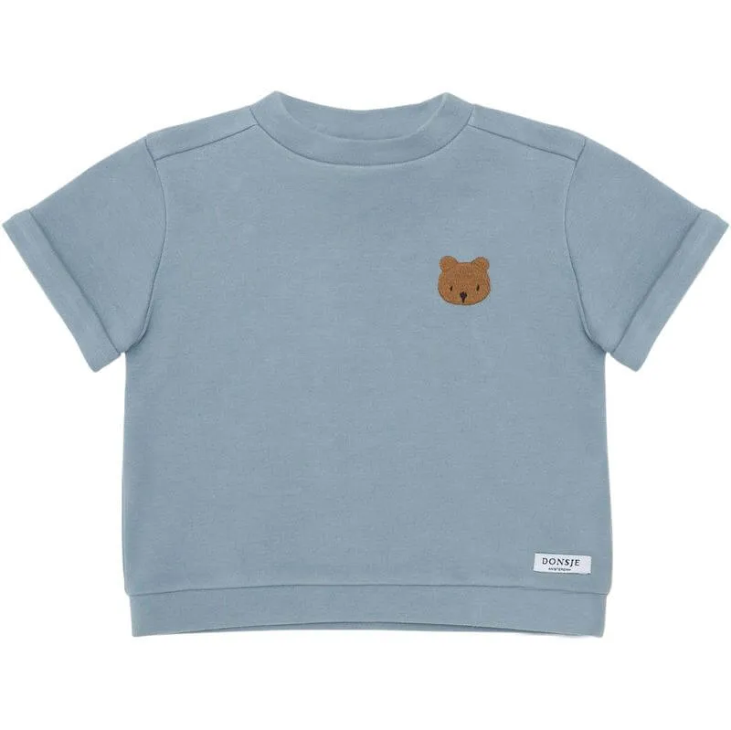 Boys Organic Jarne Blue Bear T-Shirt