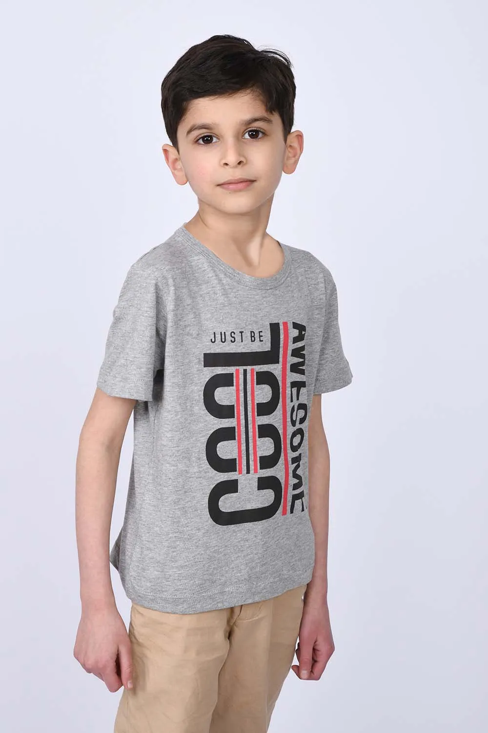 Boy's S-S Graphics Crew Neck