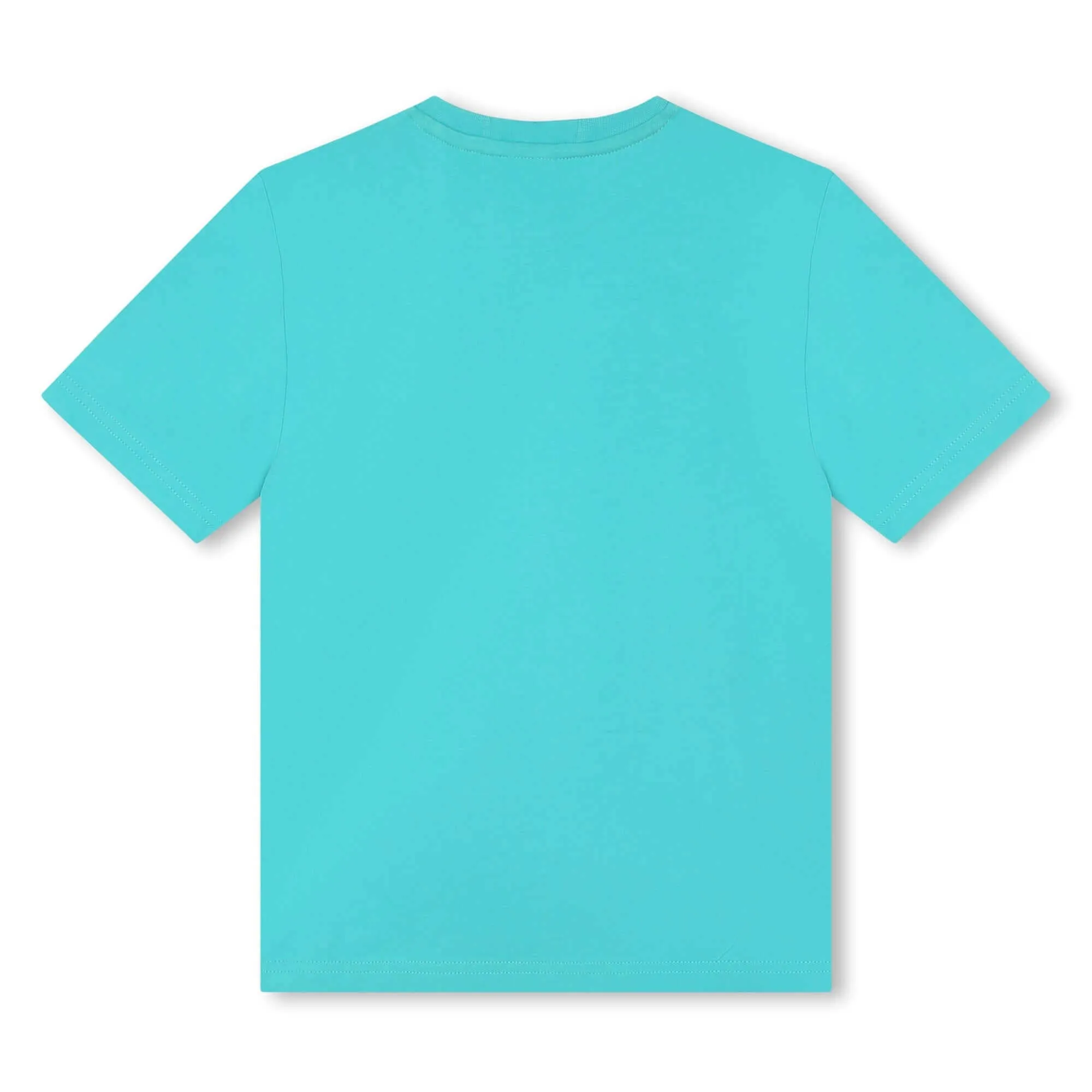 Boys Turqoise Logo Cotton T-shirt