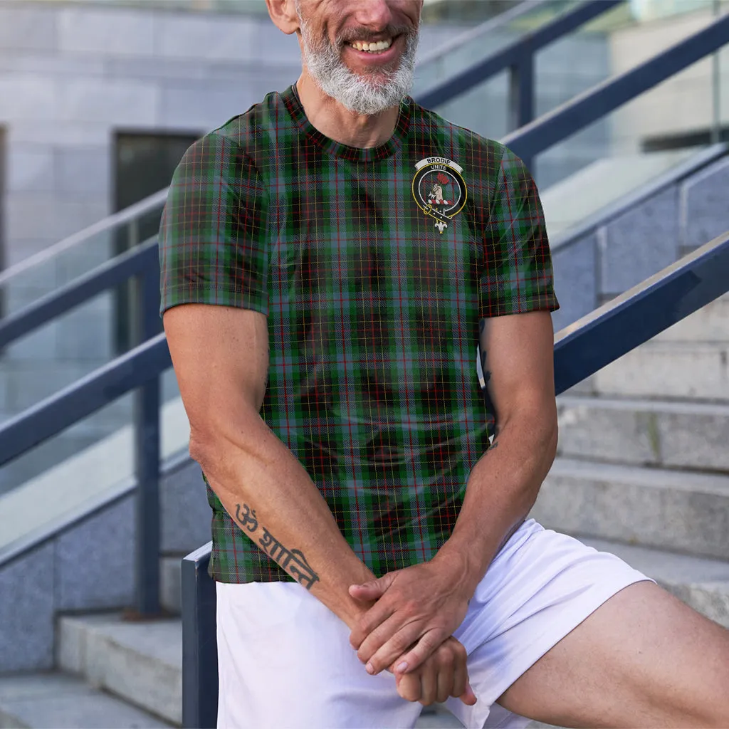 Brodie Hunting Tartan T-Shirt with Family Crest