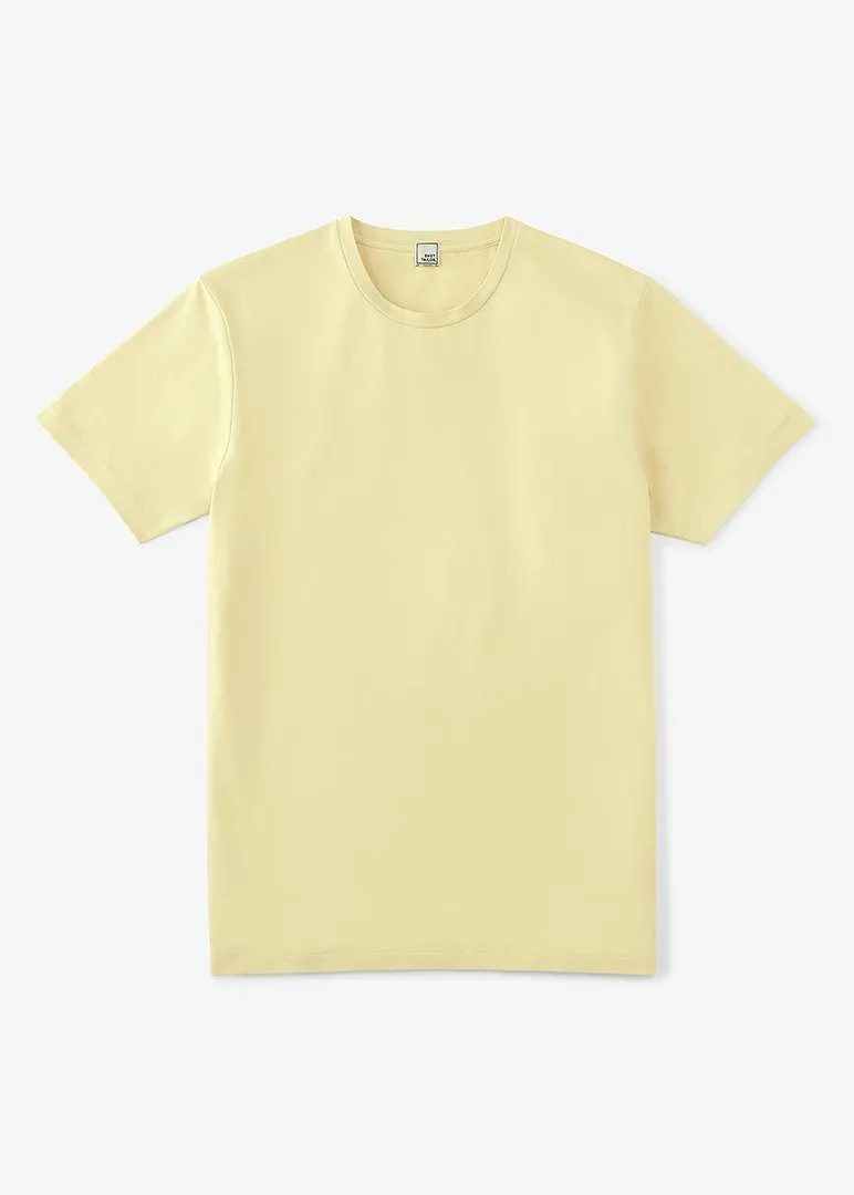 Cotton Stretch T-Shirt | Butter Yellow