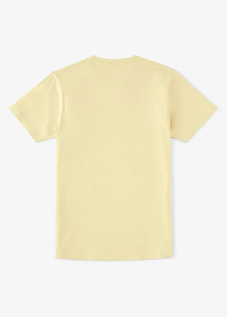 Cotton Stretch T-Shirt | Butter Yellow