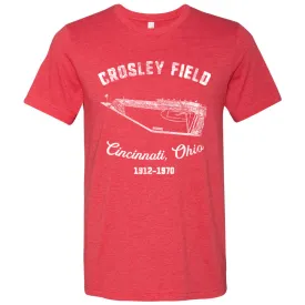 Crosley Field T Shirt | Crosley Field Heather Red T Shirt