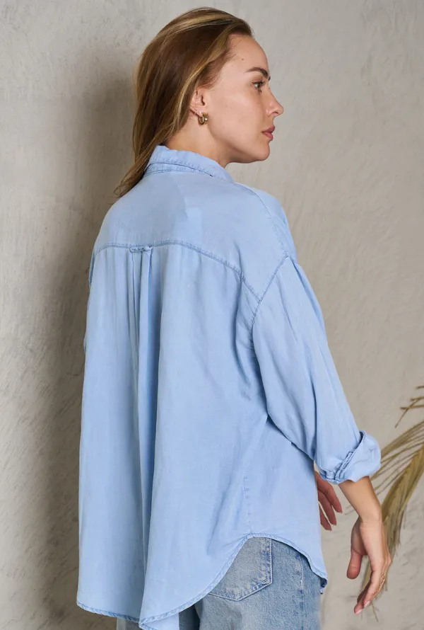 Darcy Shirt - Cornflower