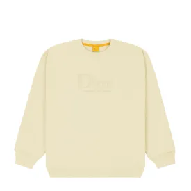 DIME CLASSIC EMBOSSED CREWNECK - CREAM