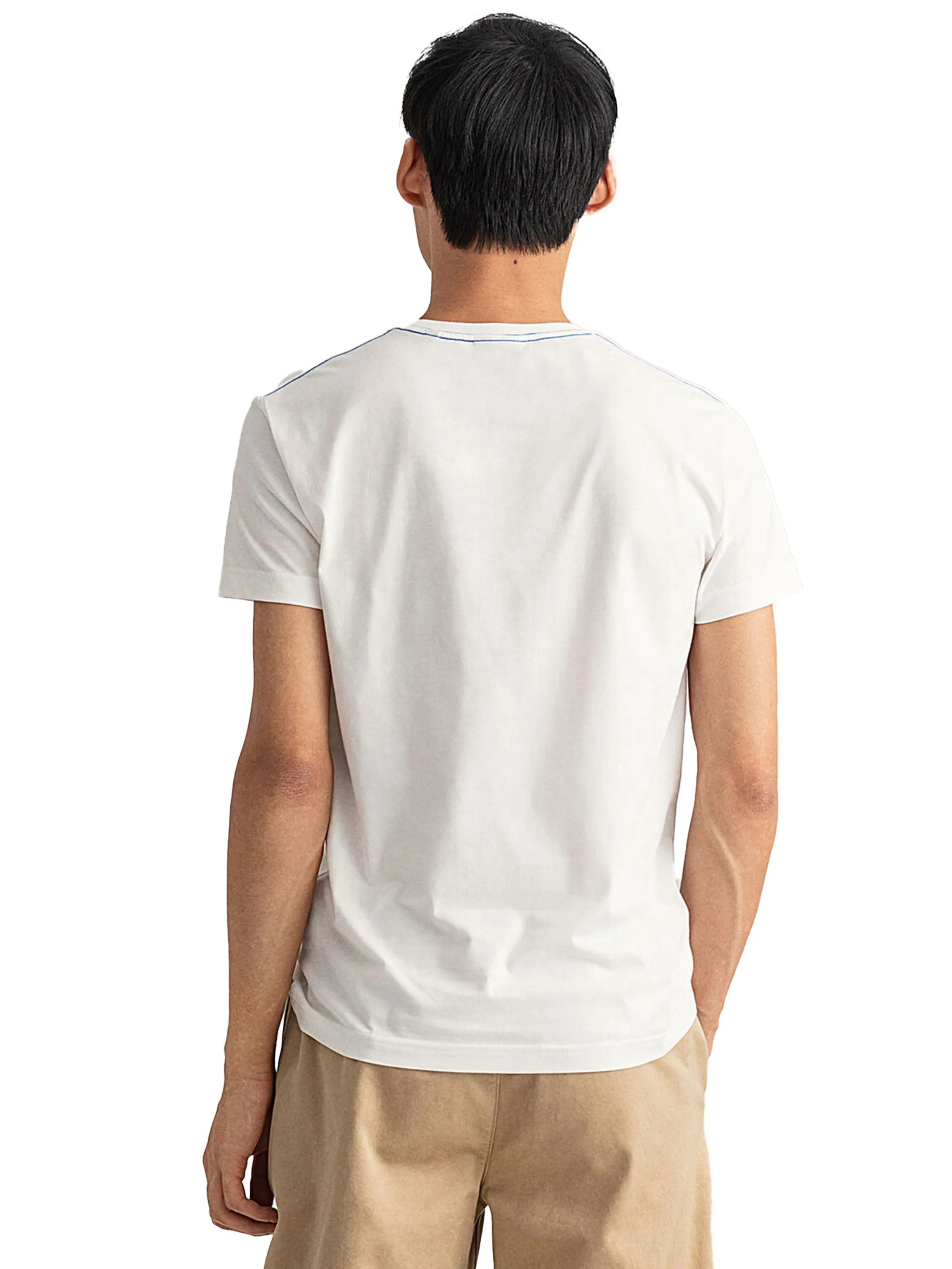 Gant Contrast Logo | Mens Crew Neck T-Shirt