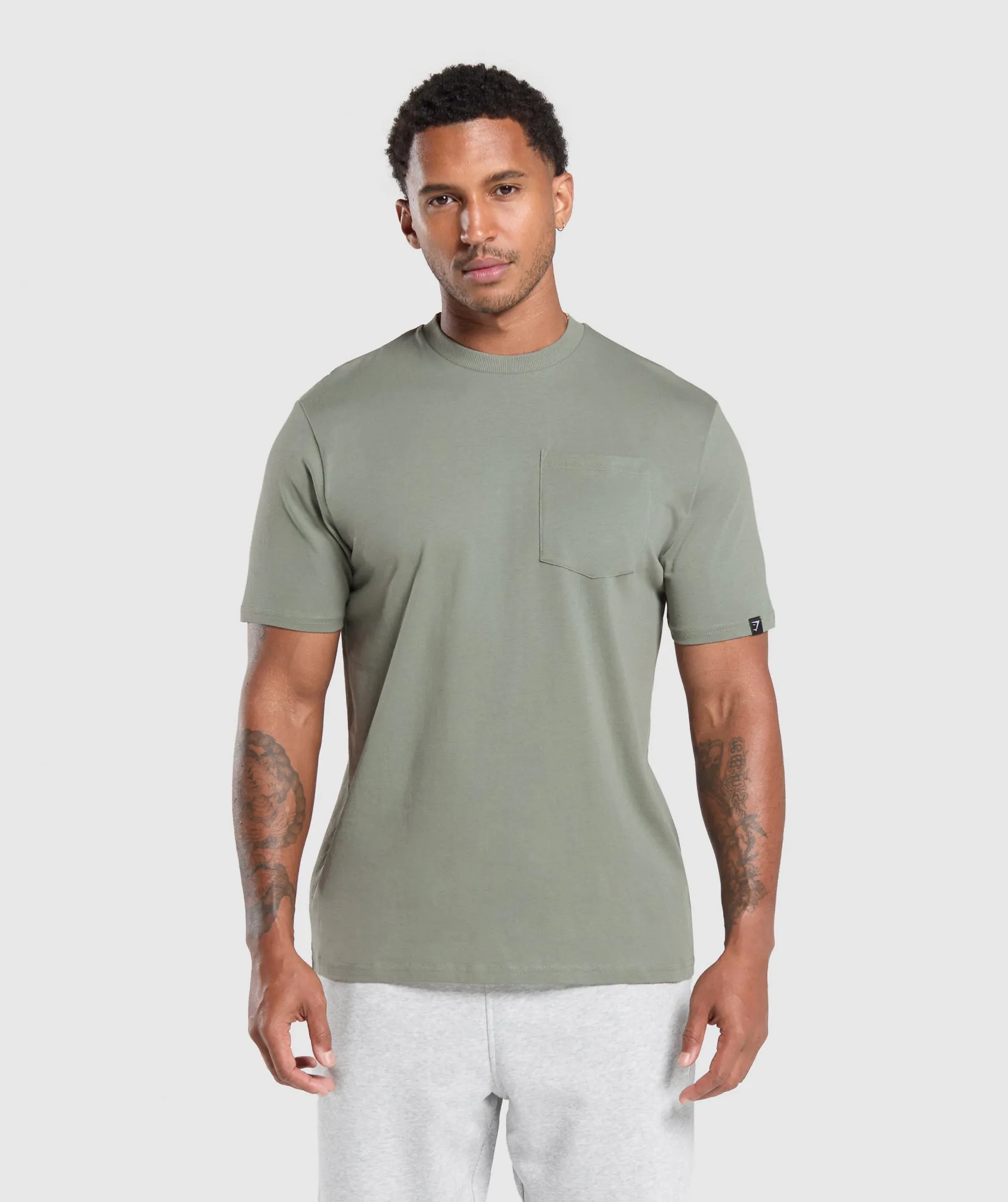 Gymshark Pocket T-Shirt - Unit Green