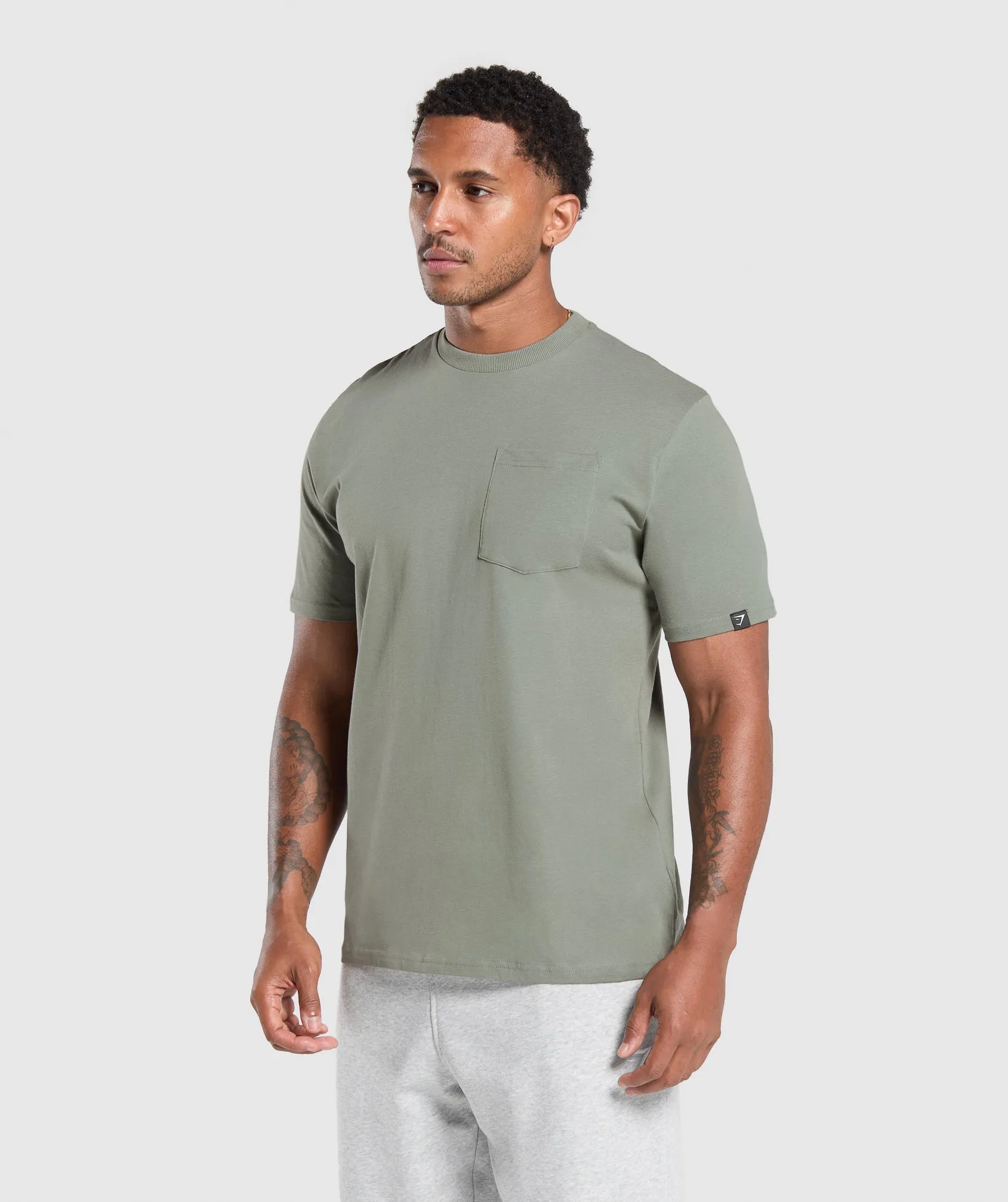 Gymshark Pocket T-Shirt - Unit Green