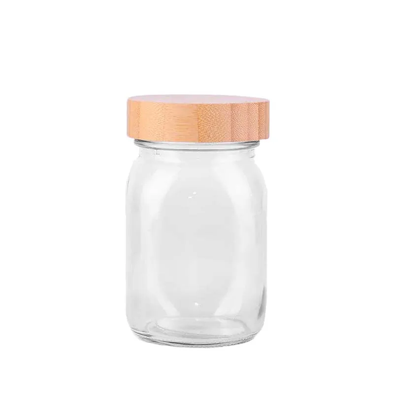 Kates Glass Jar with Bamboo Lid 500ml