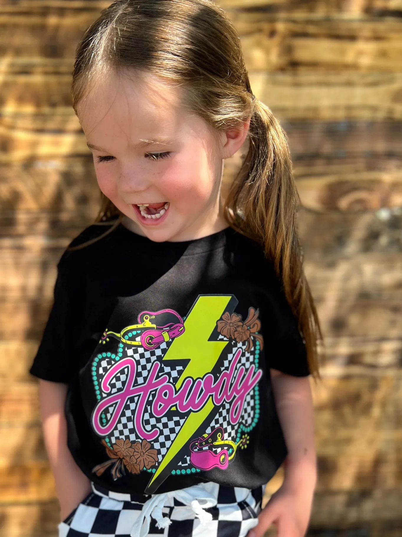 KIDS Howdy Thunderbolt Western Graphic Tee