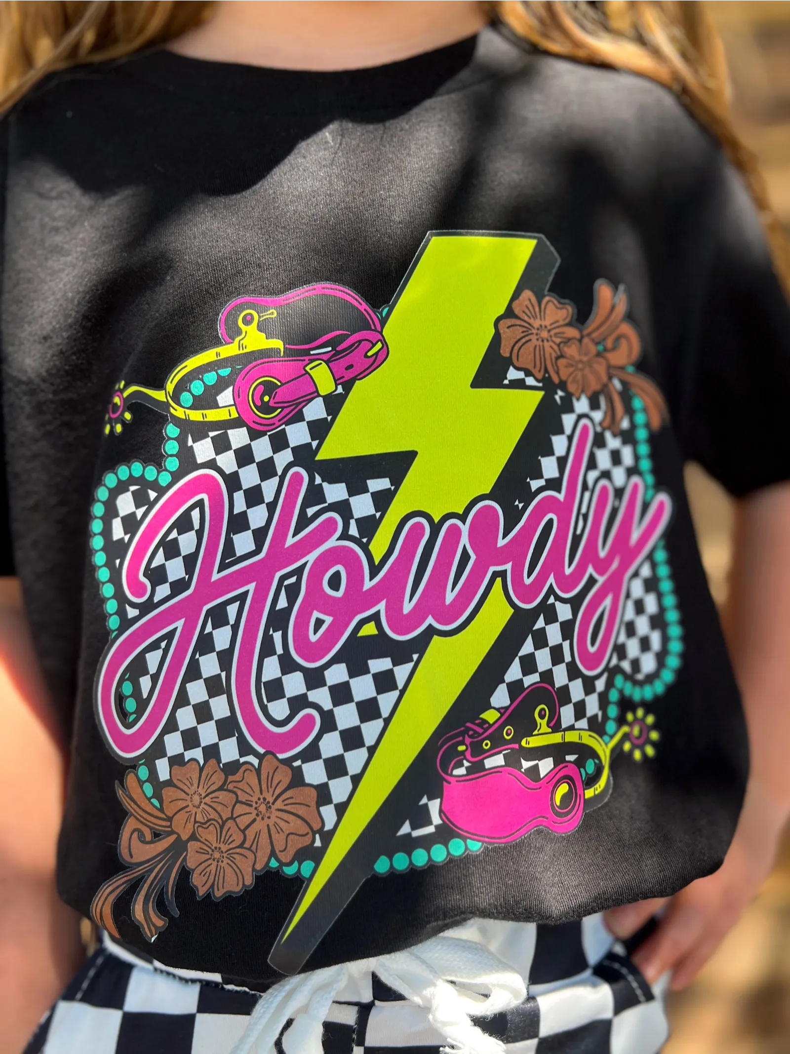 KIDS Howdy Thunderbolt Western Graphic Tee