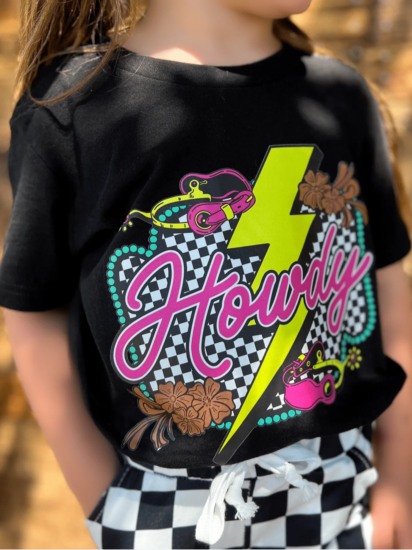 KIDS Howdy Thunderbolt Western Graphic Tee