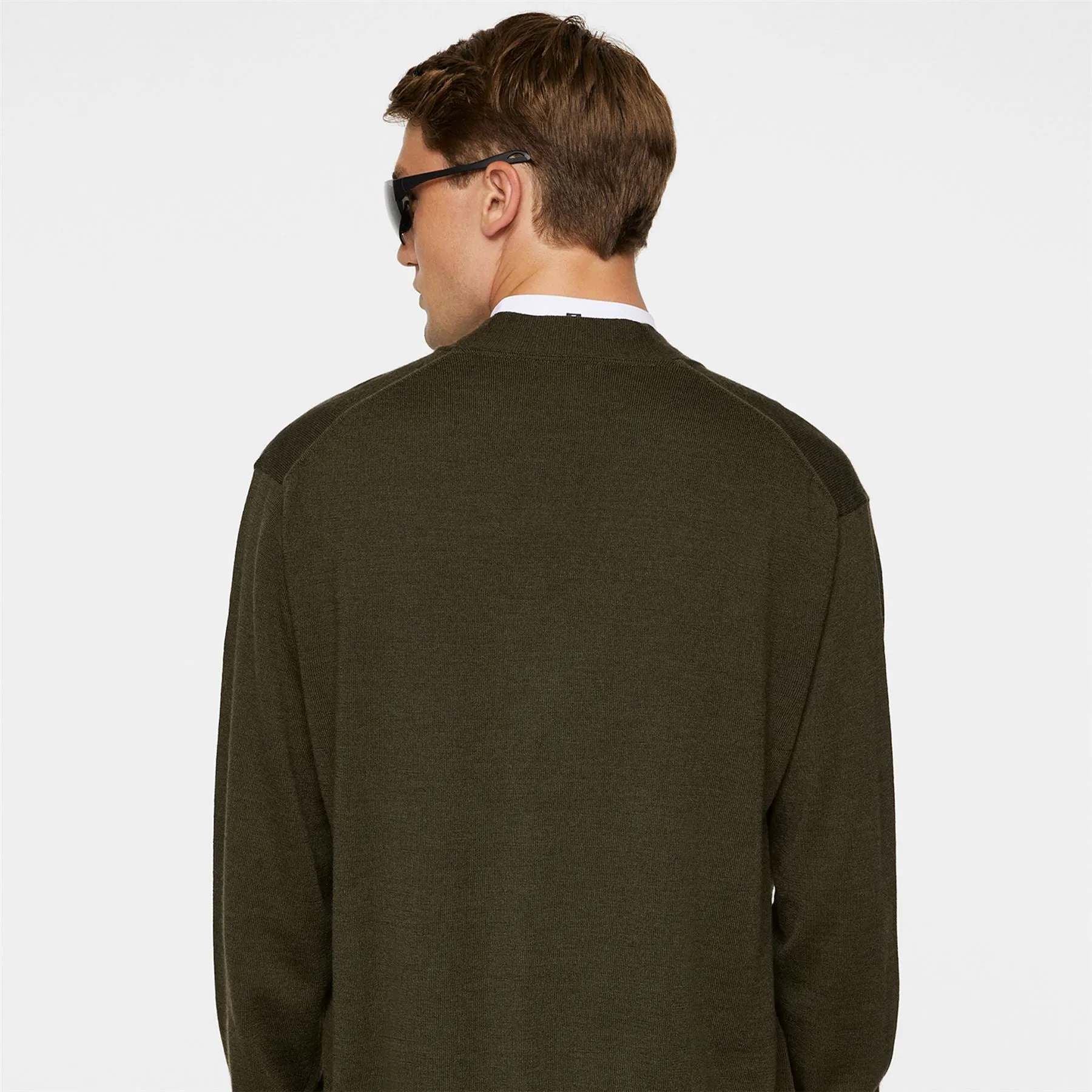 Lucas Knitted Cardigan Forest Green - AW24