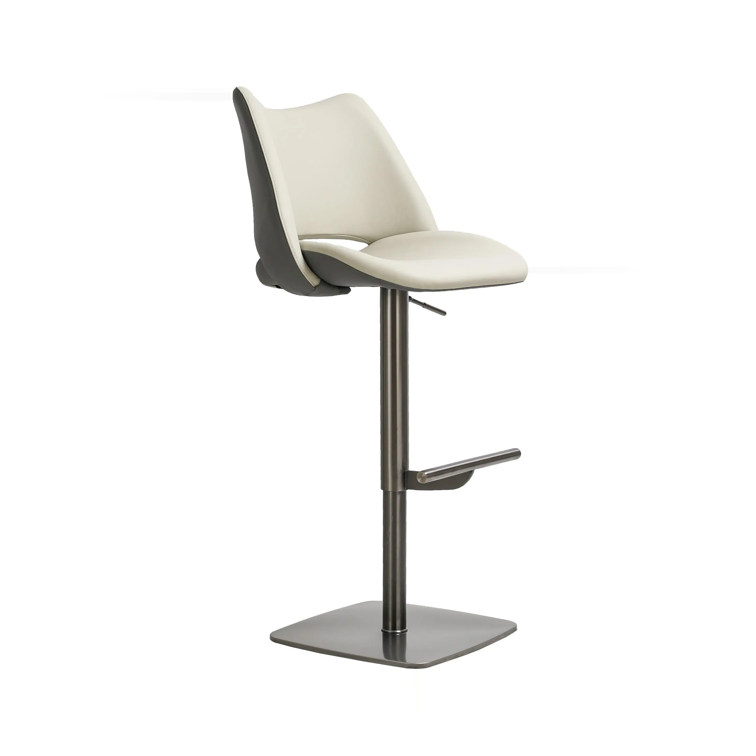 MAEVE Light Grey Swivel Bar Stool