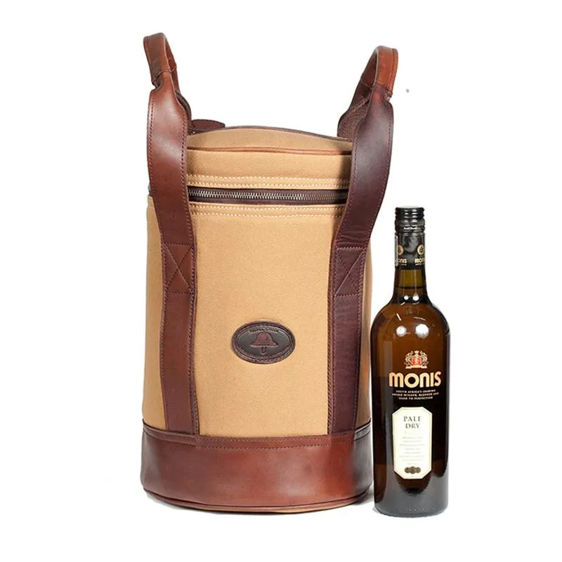 Melvill & Moon Djembe Wine Cooler (4 Bottles) - Khaki