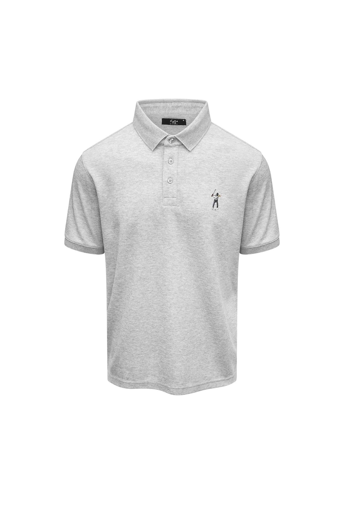 Men's Core Pique Polo Heather Grey