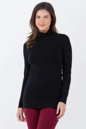 Mock Neck Long Sleeve Seamless Top