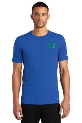 Nike DriFIT Cotton Poly Custom Tees, Rush Blue