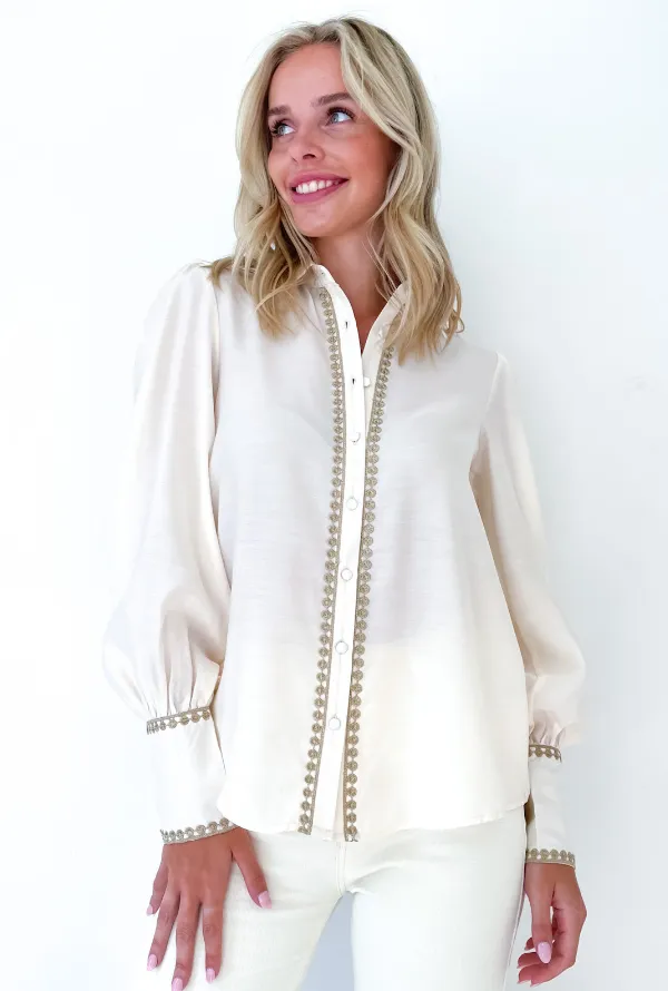 Nova Blouse - Cream