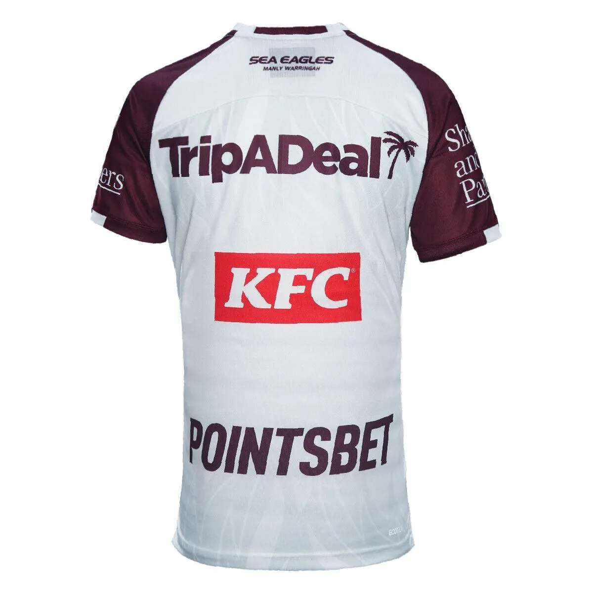 NRL 2024 Coaches Tee - Manly Sea Eagles - White - Adult - Mens