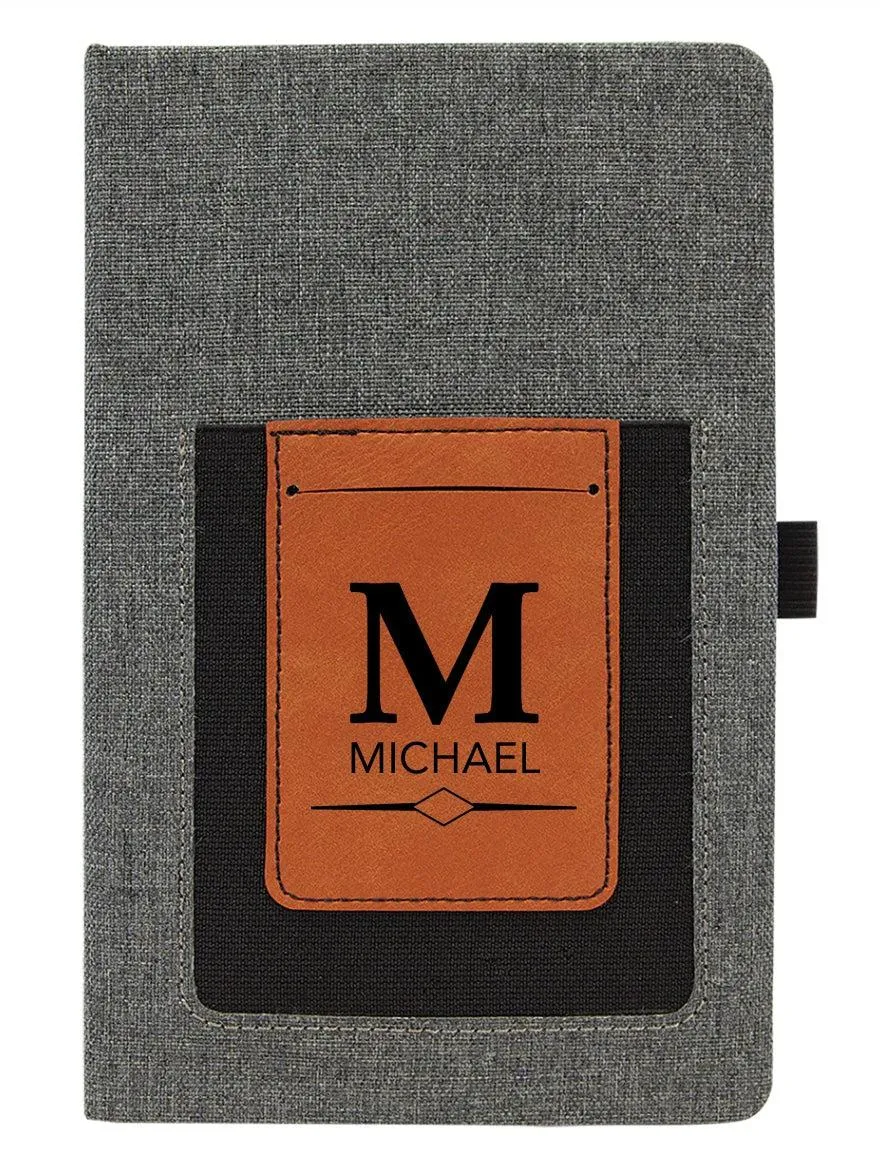 Personalized Journal with Card Slot