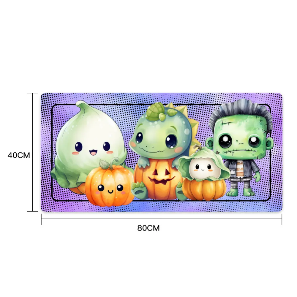 Premium PU Leather Mouse Pads | Non-Slip |Waterproof | Stylish & Durable | Frankenstein kid and friends