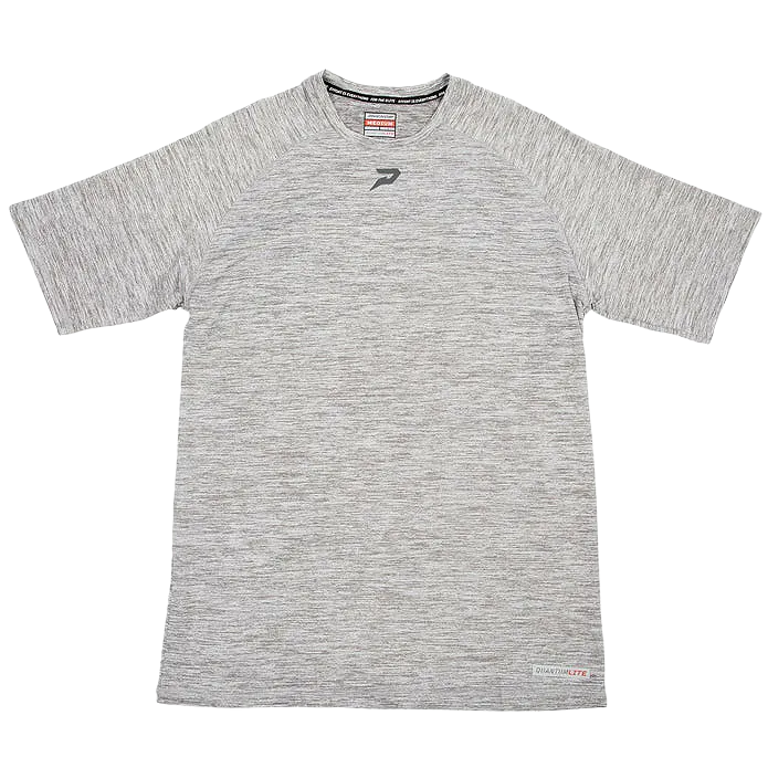 Quantum Lite Raglan Performance Tee - Heather Grey